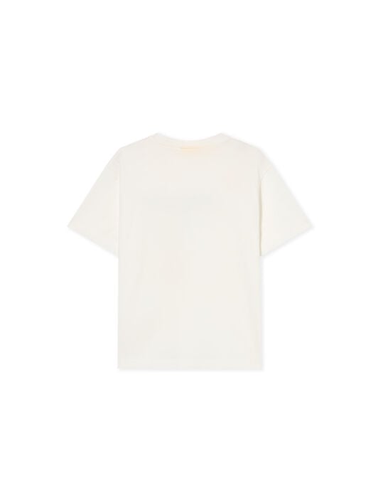 Big Bookish Splat Logo T-Shirt OFF WHITE Big Bookish Splat Logo T-Shirt WHITE - BLACK OBAA002F25JER005