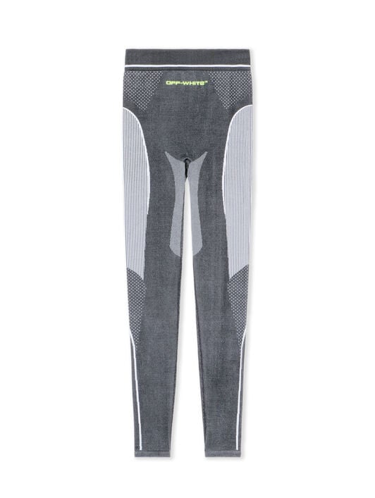 Race Logo Arrow Seamless Legging OFF WHITE Race Logo Arrow Seamless Legging BLACK - LIME OWVV019F25KNI001