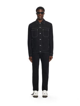 OFF WHITE Half Arrow Tapered Jeans STONE RAW BLACK 44XYA175S26D001