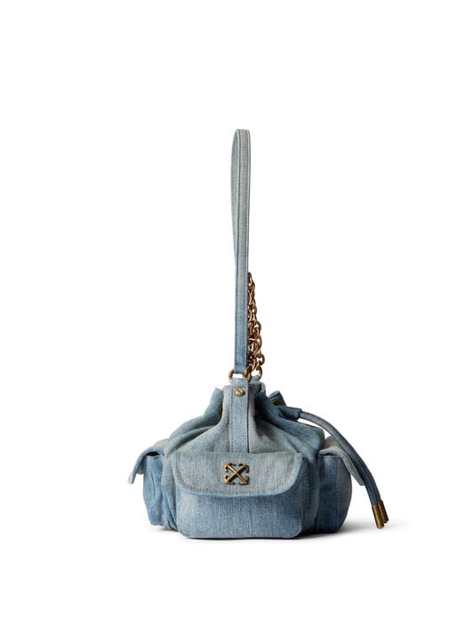Dumbo.B Denim Bucket Bag OFF WHITE Dumbo.B Denim Bucket Bag DIRTY BLUE - NO COLOR OWMY002F25DEN001