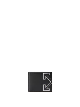 OFF WHITE Heritage Bifold BLACK - WHITE OMNC094C99LEA001