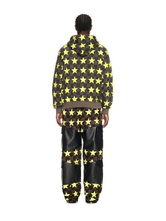 Stars Ao Skate Hoodie OFF WHITE Stars Ao Skate Hoodie GREEN OMBB085W24FLE005