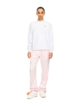 OFF WHITE Arrow Glowing Flower Reg Crew White-Night Sky 2BA055S26FLE002