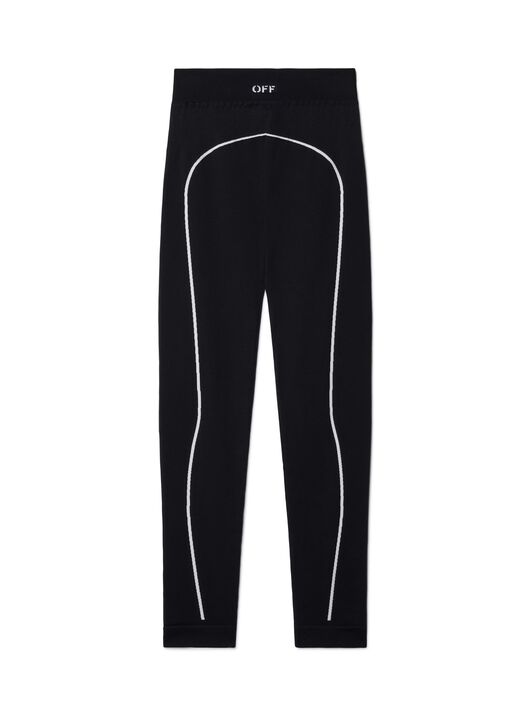 OFF WHITE Leggings Neri Senza Cuciture Con Logo Off NERO OWVV015C99KNI002