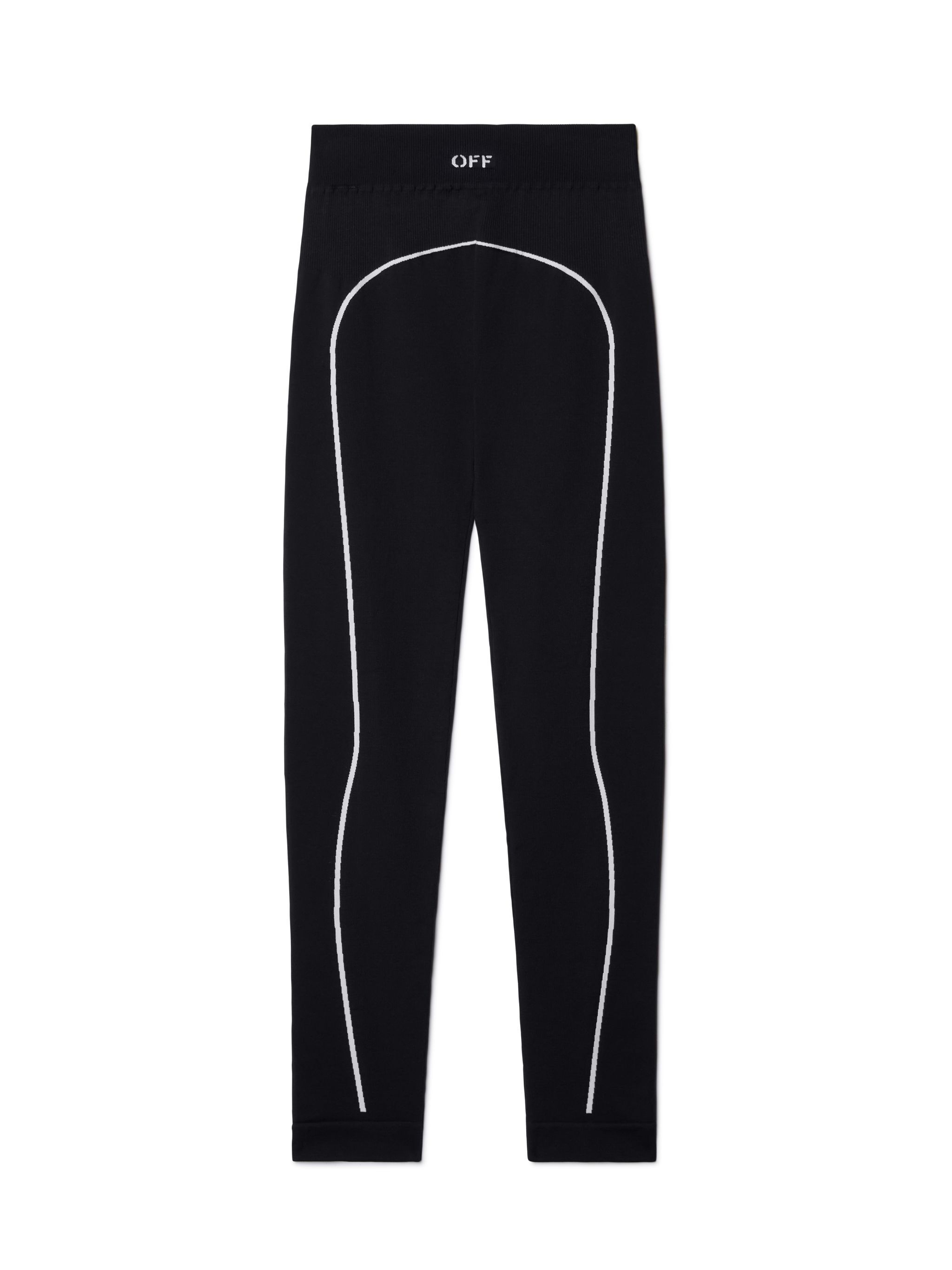 OFF WHITE Leggings Neri Senza Cuciture Con Logo Off NERO OWVV015C99KNI002