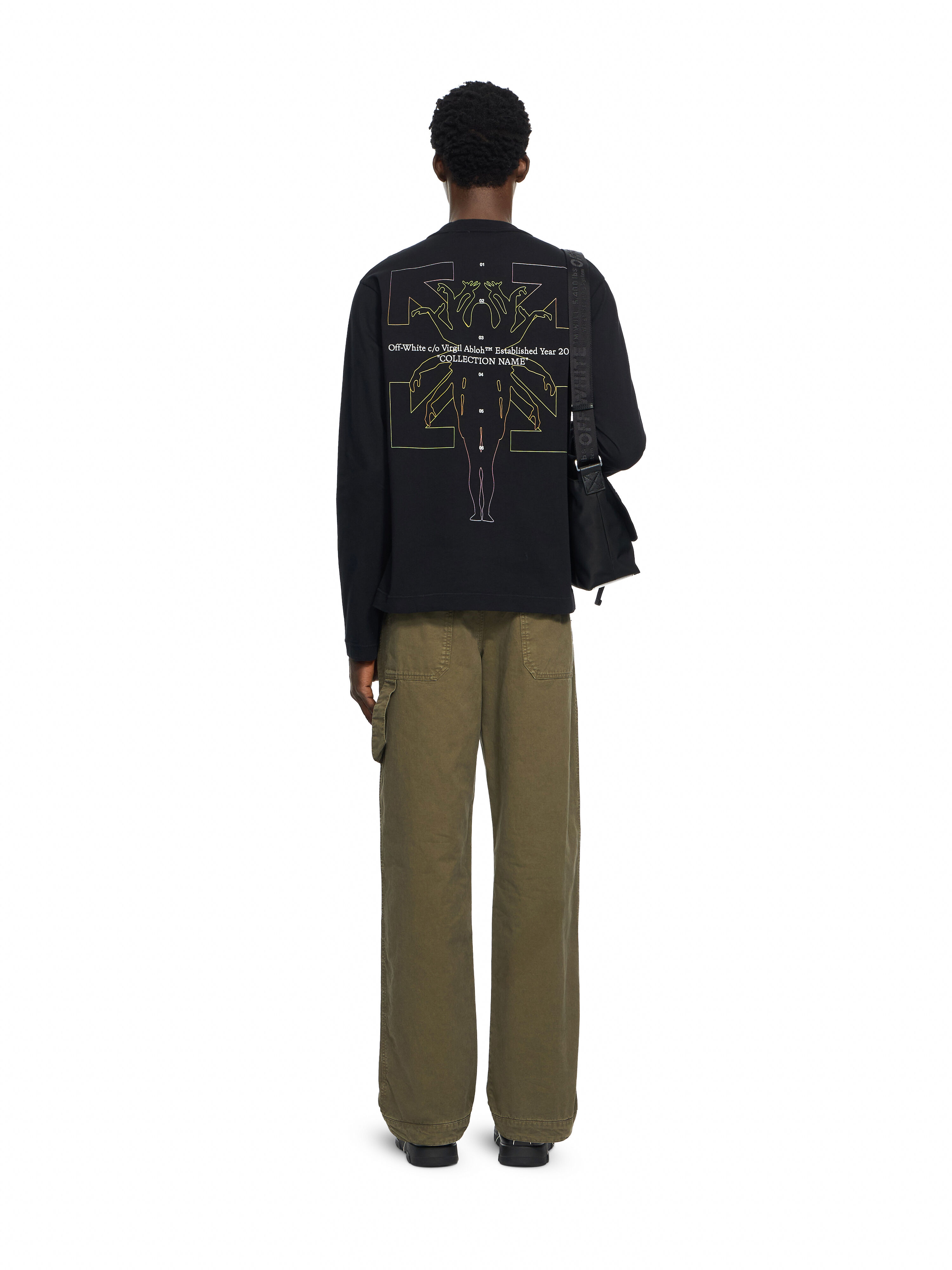 Chakra Arrow Long Sleeve T-Shirt OFF WHITE Chakra Arrow Long Sleeve T-Shirt BLACK 44MAB09IF26J004