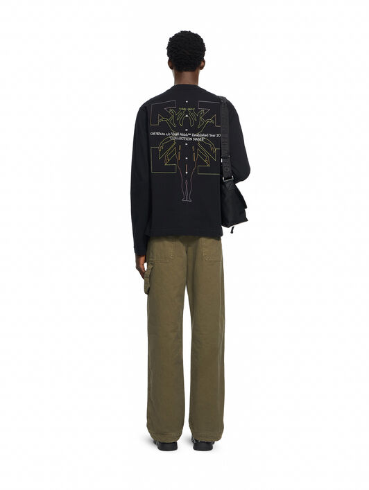 Chakra Arrow Long Sleeve T-Shirt OFF WHITE Chakra Arrow Long Sleeve T-Shirt BLACK 44MAB09IF26J004