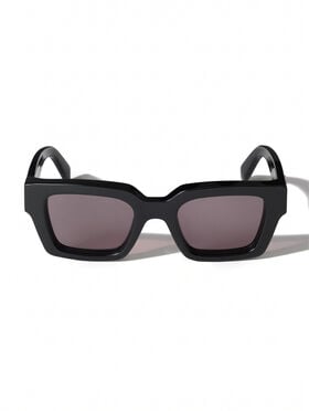 OFF WHITE Virgil M Dark Grey Lens Sunglasses Shiny Black OW1022100750
