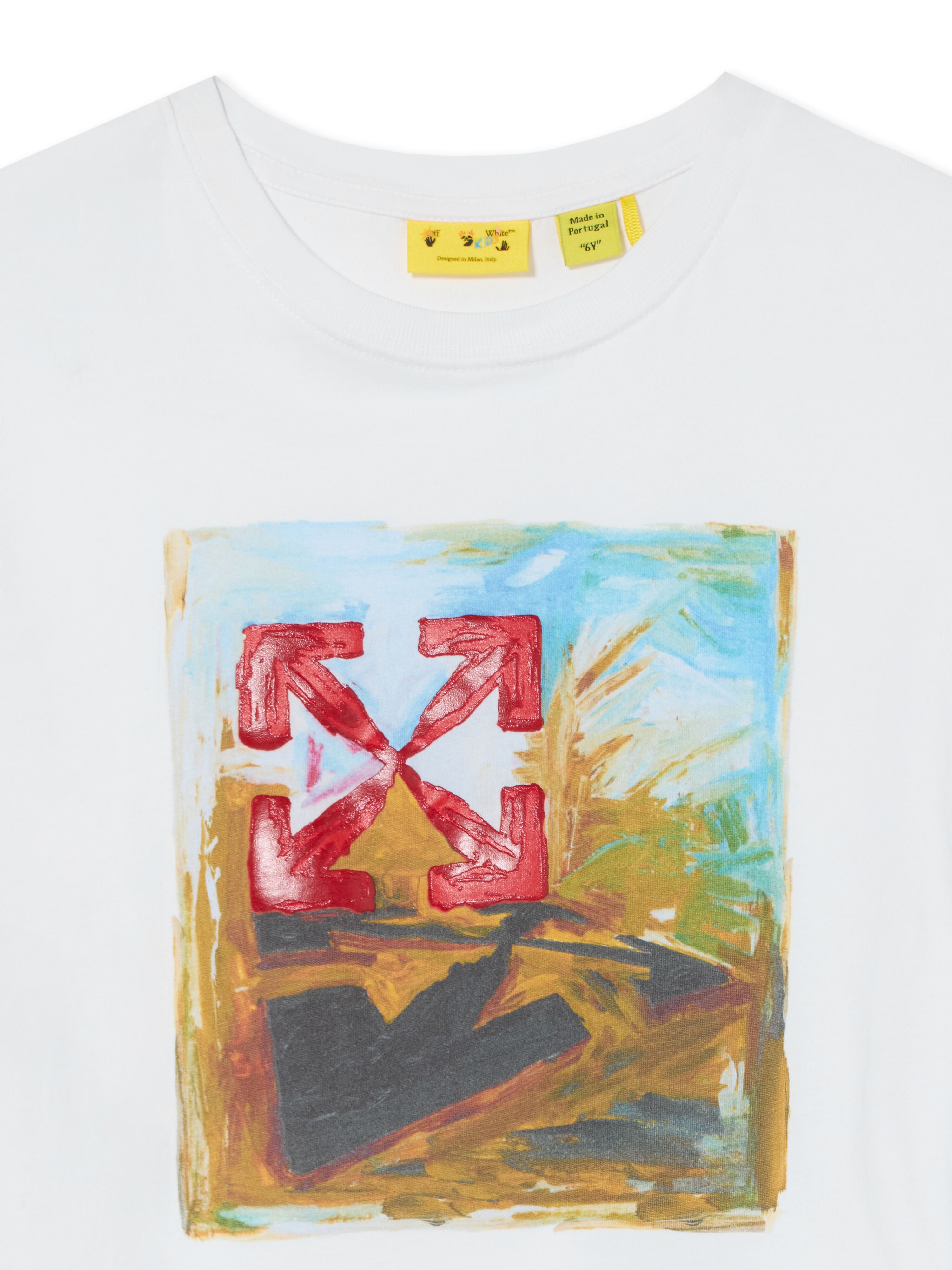 Arrow Painting Short Sleeve T-Shirt OFF WHITE Arrow Painting Short Sleeve T-Shirt WHITE 44BAA002F26J003