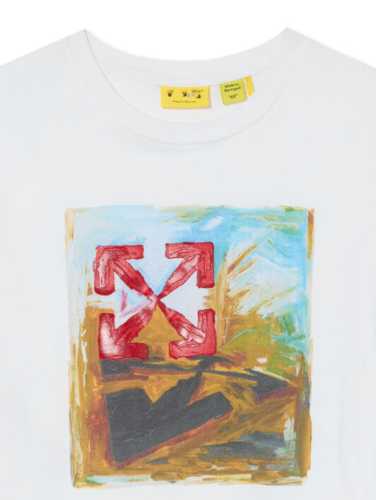 Arrow Painting Short Sleeve T-Shirt OFF WHITE Arrow Painting Short Sleeve T-Shirt WHITE 44BAA002F26J003