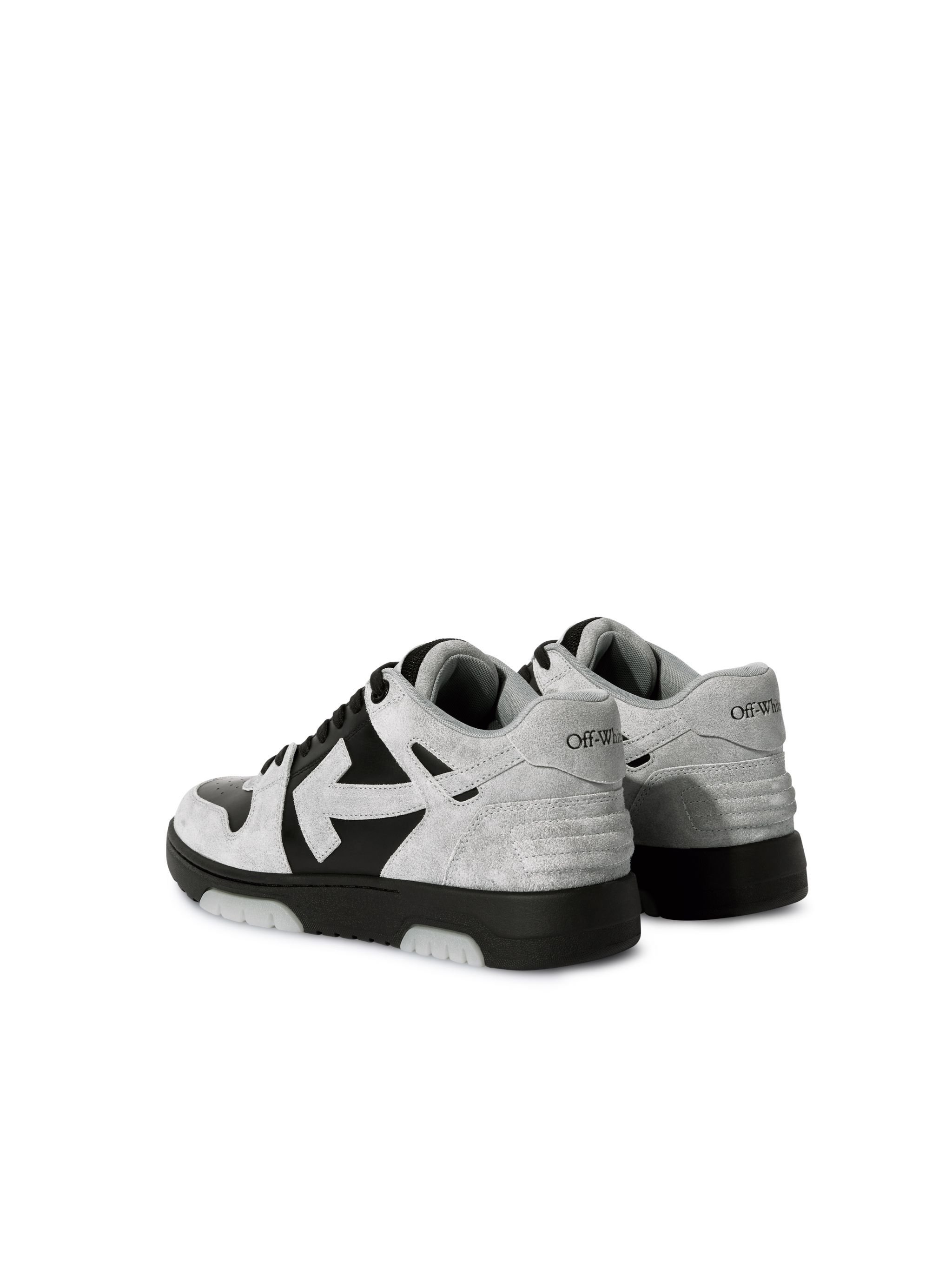 OFF WHITE Grau/Schwarze Out Of Office Wildleder-Sneaker SCHWARZ OMIA189S25LEA007
