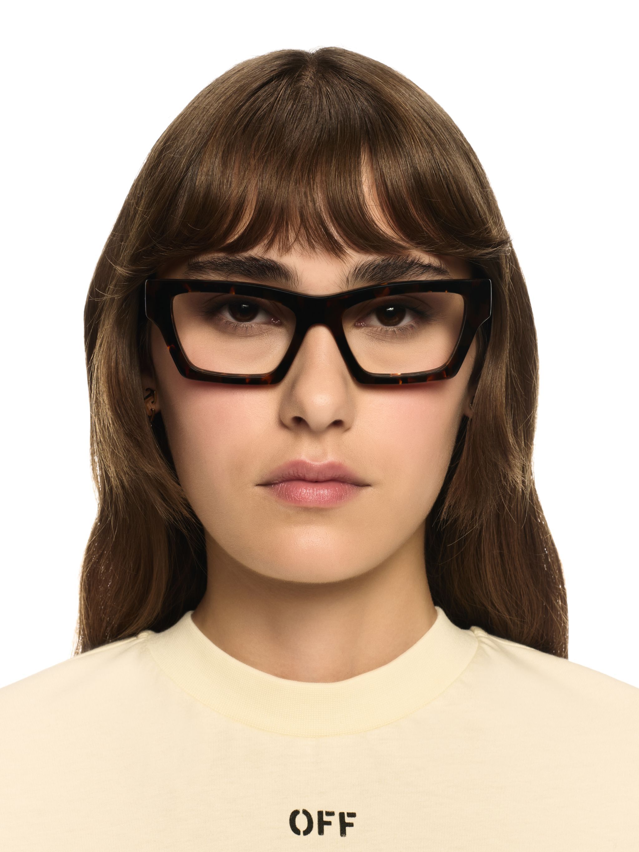 OFF WHITE Eyewear Style 7X BROWN OERJ07XS25PLA001