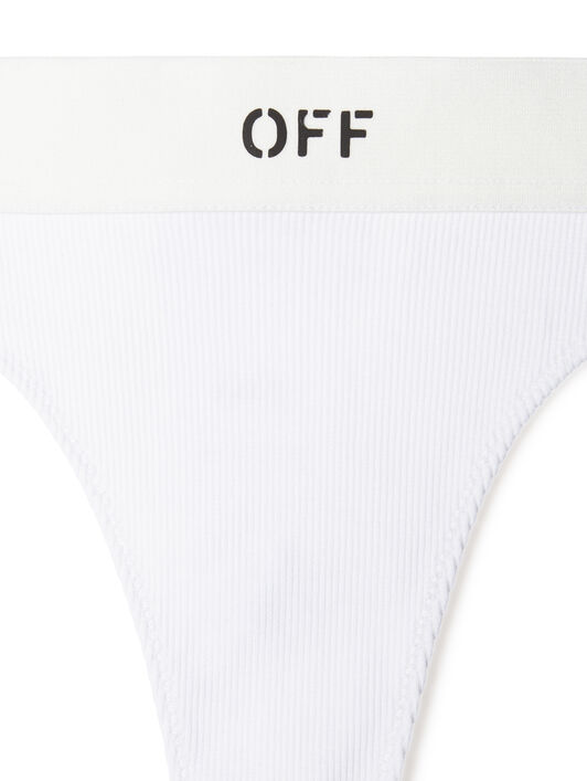 WEISS/ SCHWARZ OFF RIB SLIP OFF WHITE WEISS/ SCHWARZ OFF RIB SLIP WHITE OWUC001S25JER001