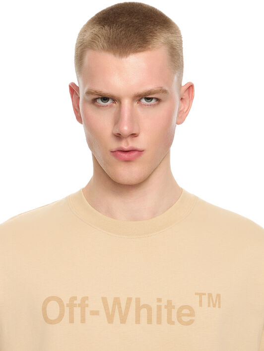 OFF WHITE Classic Arrow & Tab T-Shirt NIGHT SAND 44MAA120F5009