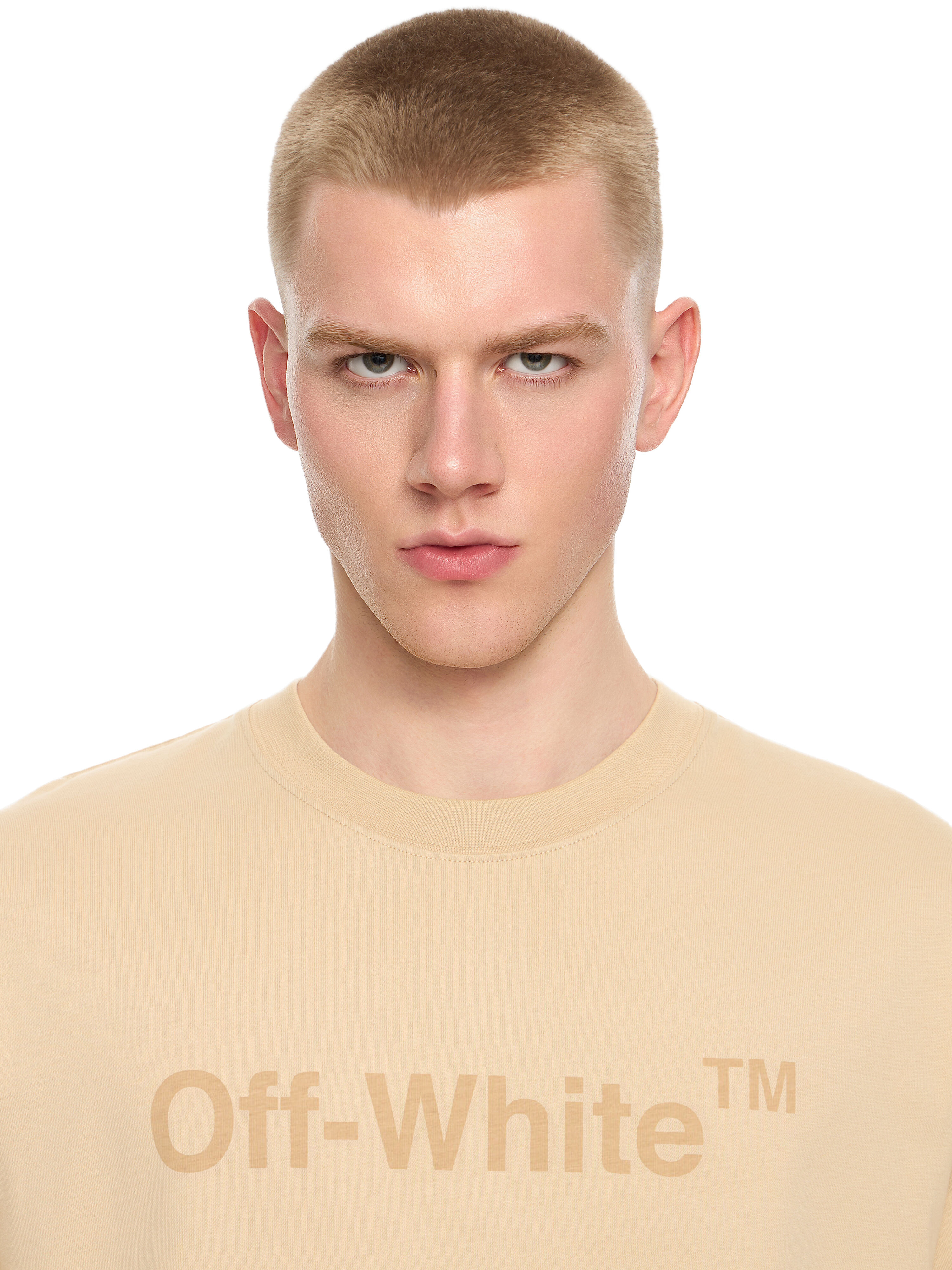 OFF WHITE Classic Arrow & Tab T-Shirt NIGHT SAND 44MAA120F5009