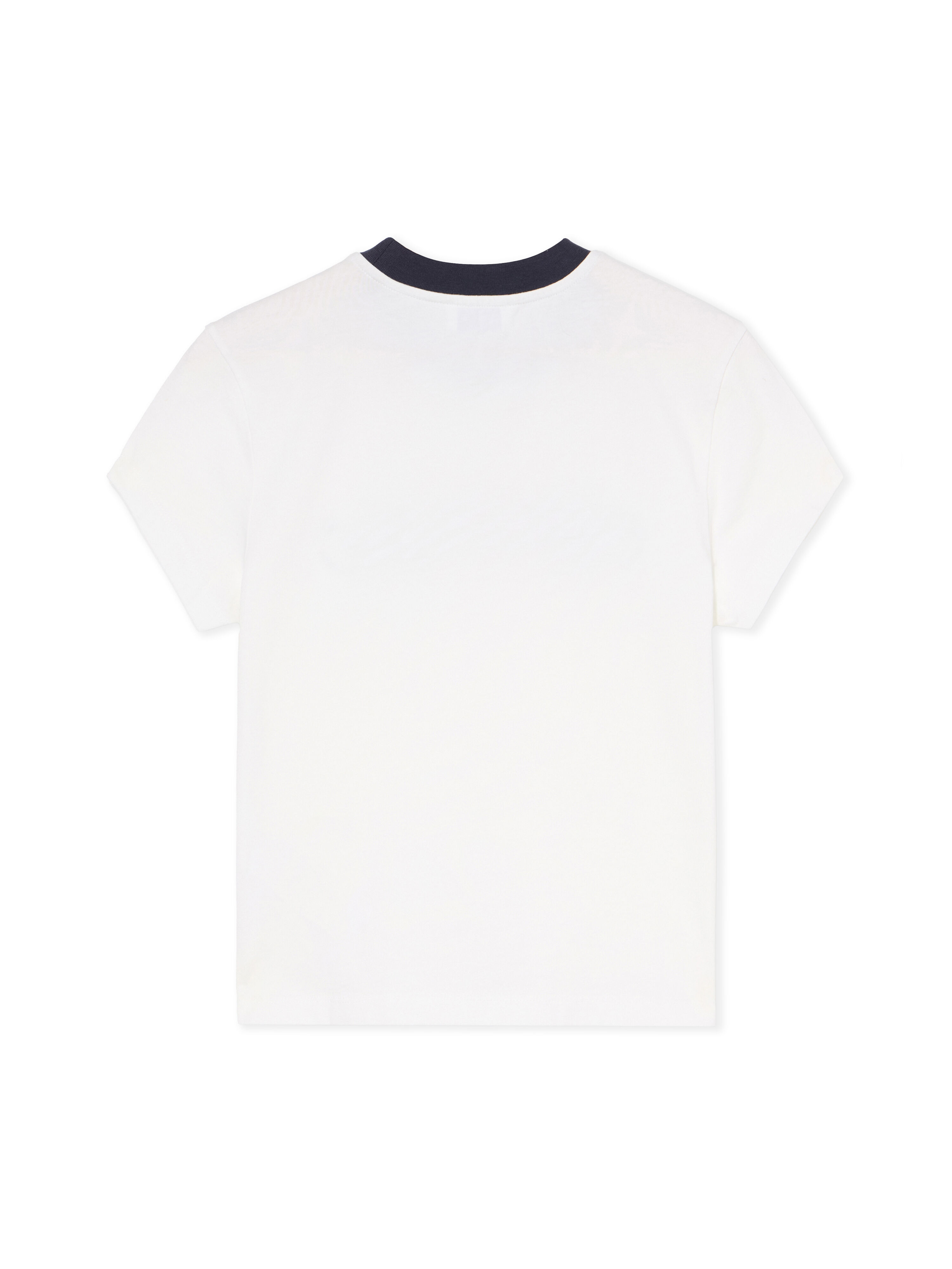 OFF WHITE Embroidered Script Logo Fitted Logo Tee WHITE-BLUE IRIS OWAA112F25JER001