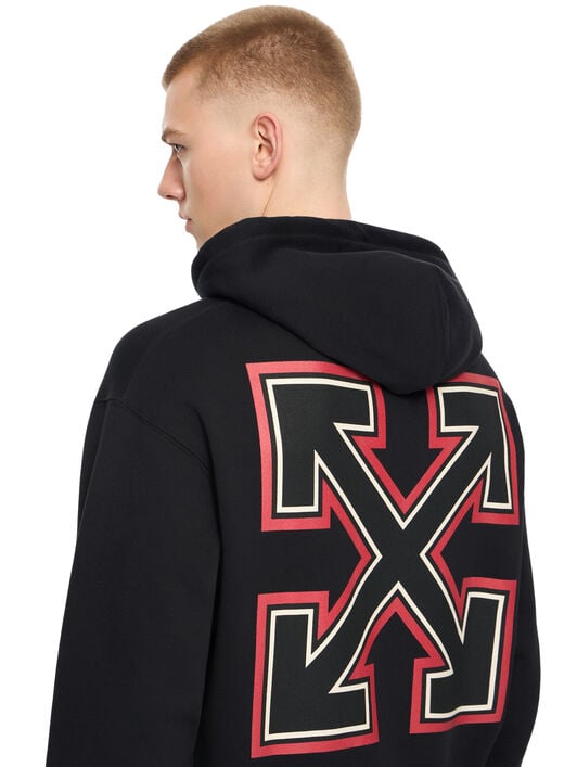 OFF WHITE Off-White™ c/o AC Milan Arrow Hoodie BLACK RED 44MBB12NG25F001