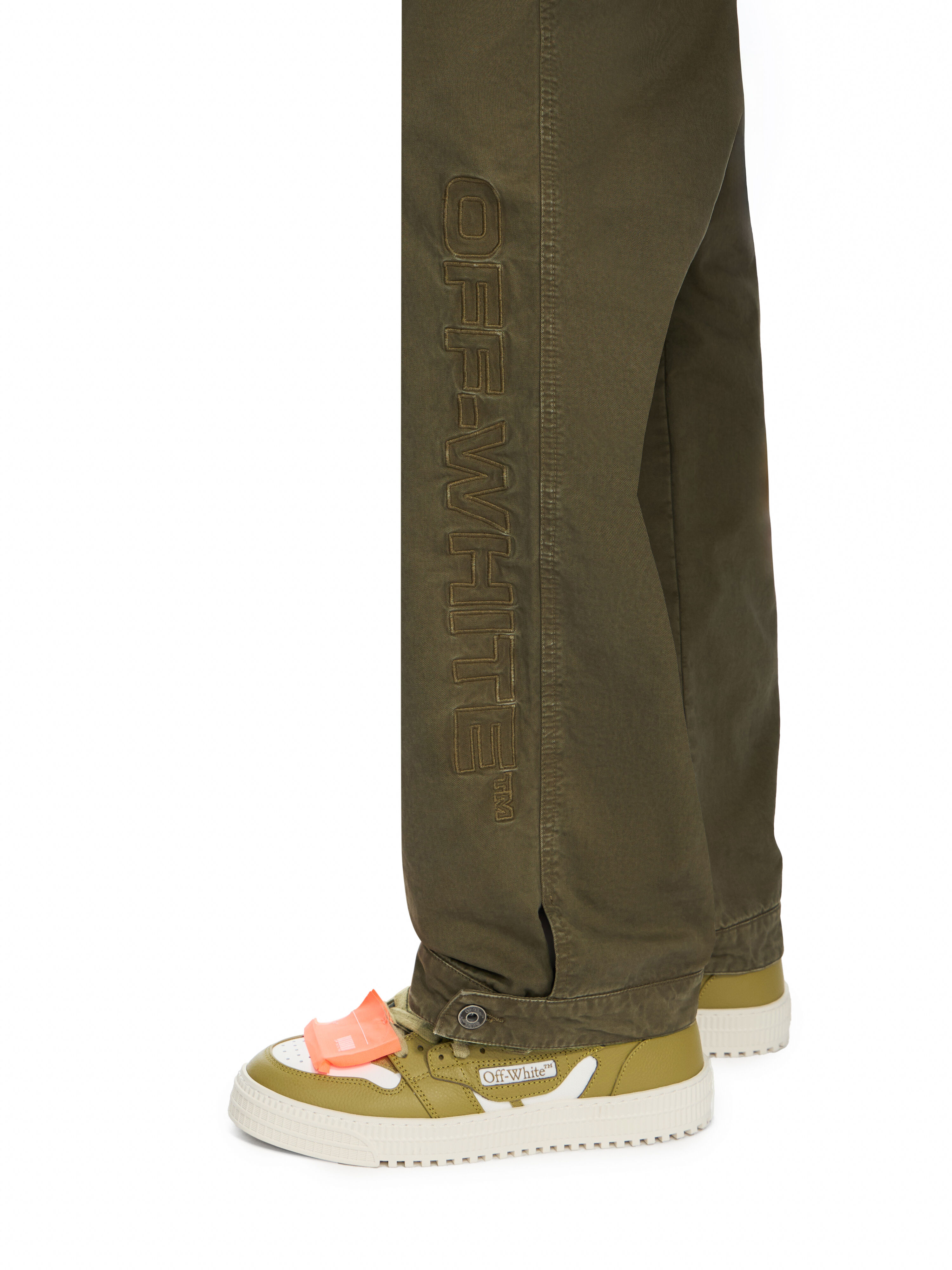 Swimming Logo Garment-Dyed Carpenter Pants OFF WHITE Swimming Logo Garment-Dyed Carpenter Pants DUSTY OLIVE 44MCF04SF26F001