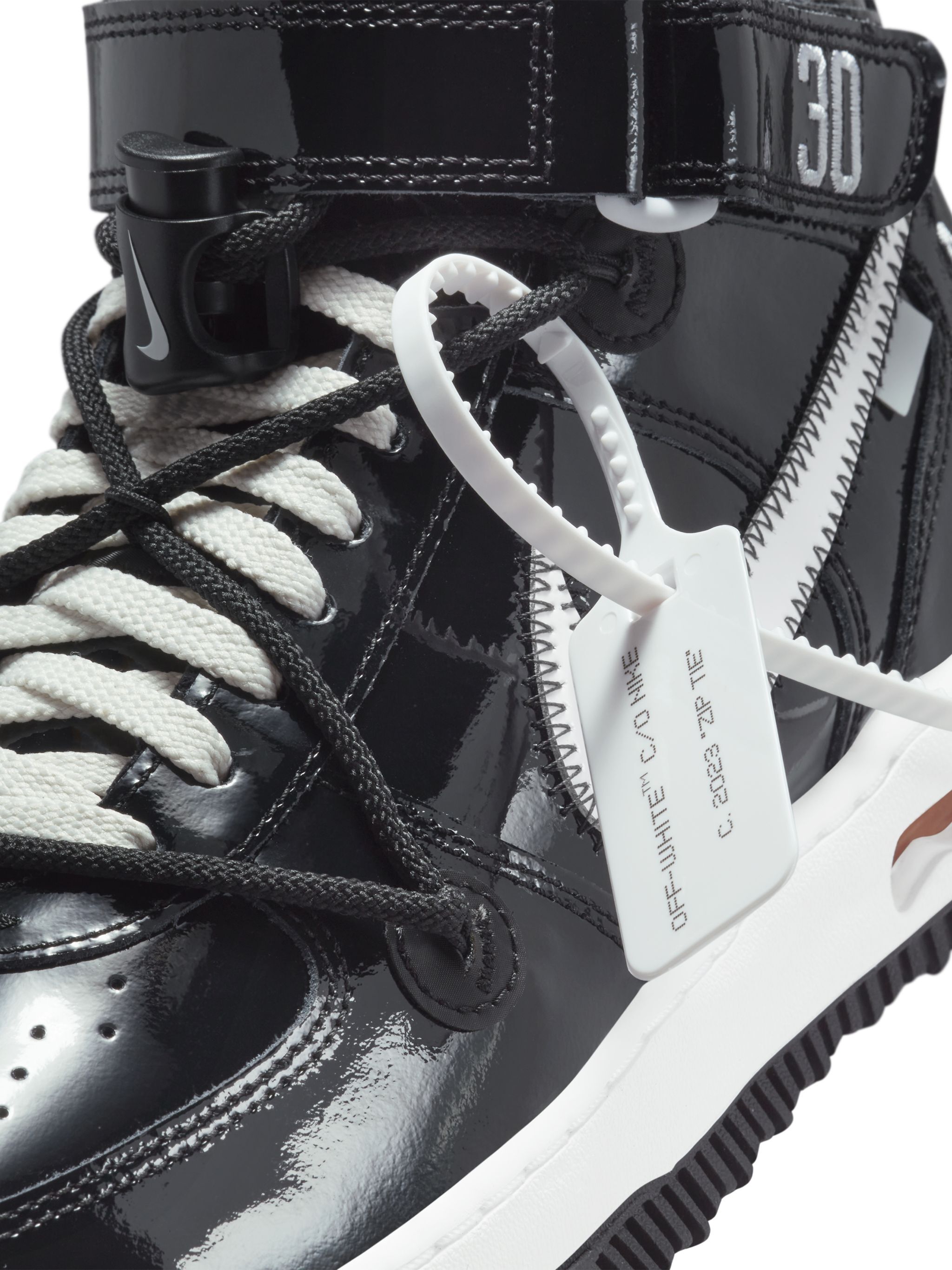 OFF WHITE Sneakers Nike AF1 Mid "Sheed" c/o Off-White™️ SCHWARZ OMIA256G23MAT001