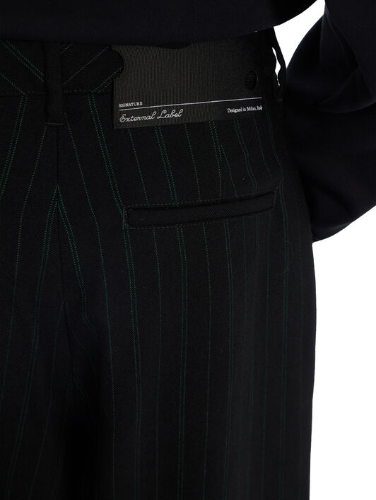 Pinstripe Balloon Pants OFF WHITE Pinstripe Balloon Pants Black Hemloch 2FH00356B