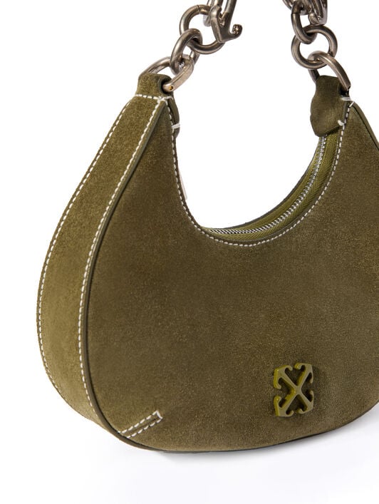 Hemisphere Suede Bag OFF WHITE Hemisphere Suede Bag BEECH - NO COLOR OWNN184F25LEA003