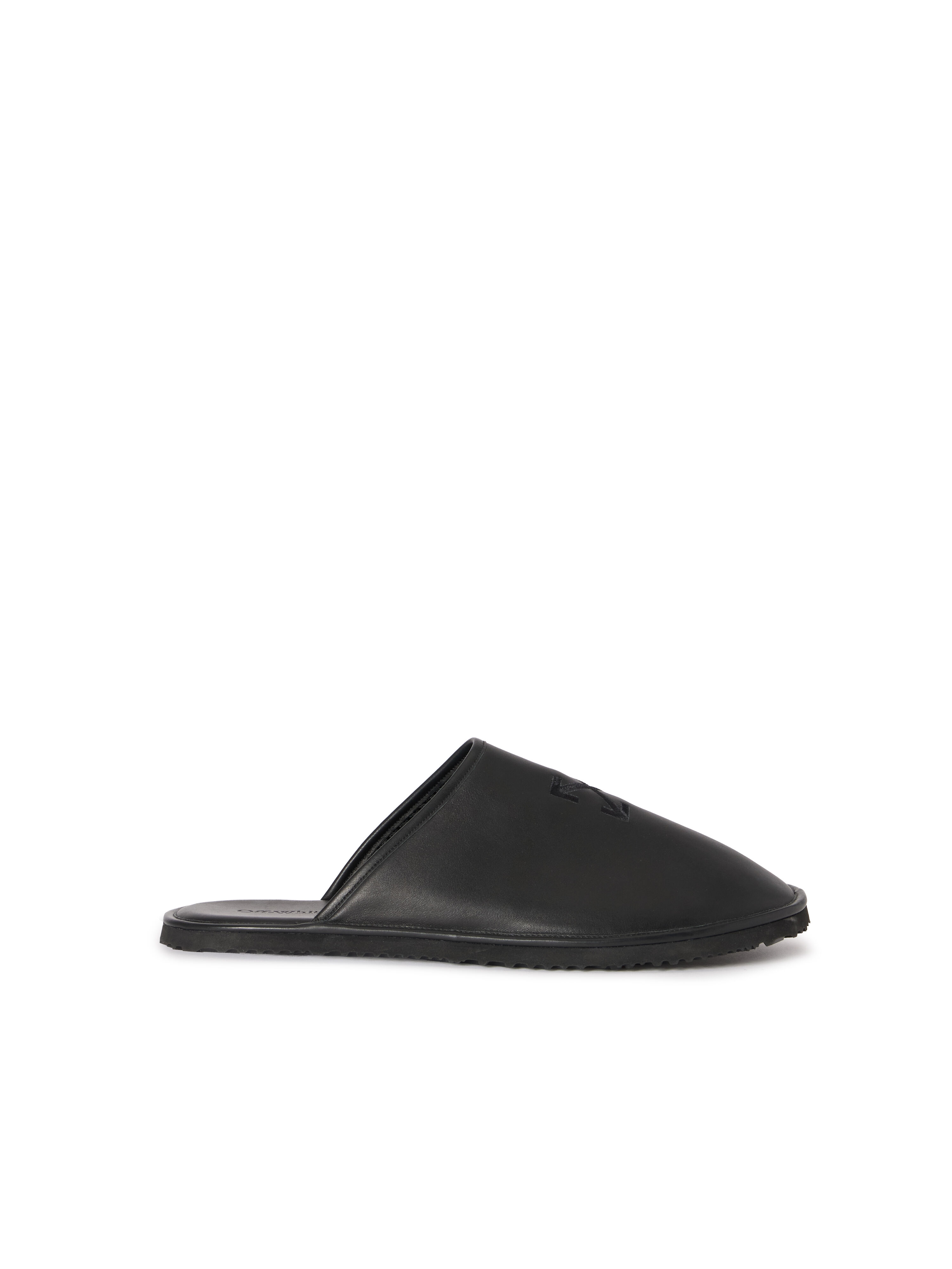 OFF WHITE Arrow Slipper BLACK/BLACK OMIJ00BS26LEA001