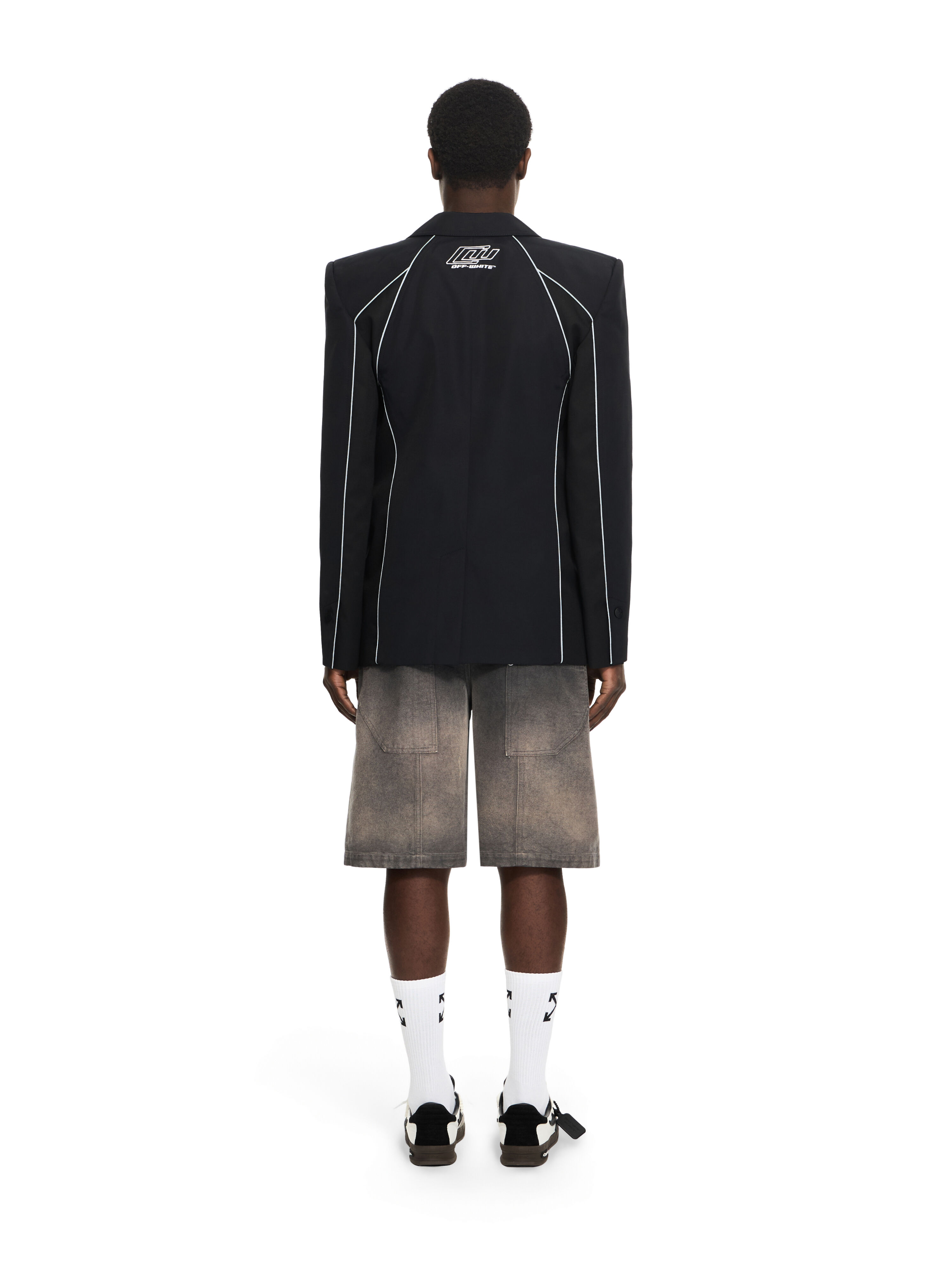 OFF WHITE Cordura Sporty Slim Jacket BLACK 44XEN09QS26F001