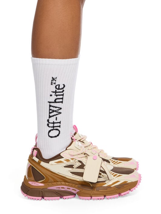 Be Right Back Sneakers OFF WHITE Be Right Back Sneakers DARK BROWN - ROSE PINK OWIA289F25FAB002