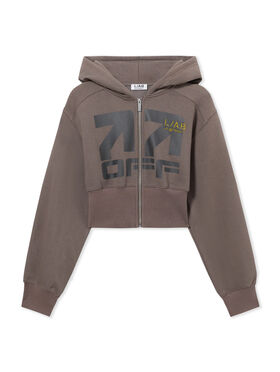 LAB L/AB Logo Cropped Boxy Jacket Dark Gull Gray LABF2639G00040T