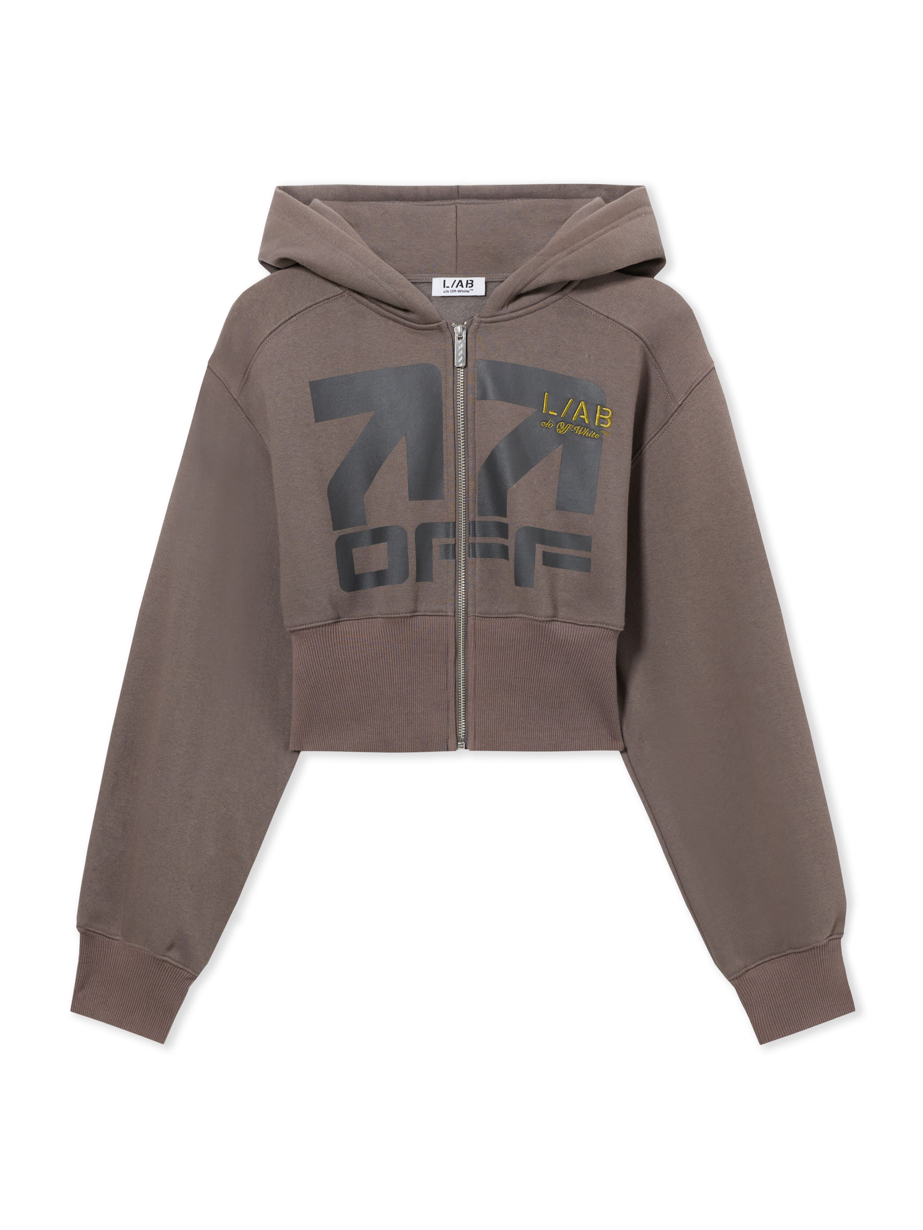 LAB L/AB Logo Cropped Boxy Jacket Dark Gull Gray LABF2639G00040T