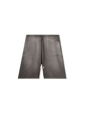OFF WHITE LAUNDRY DIAG SKATE SWEATSHORT DEGRADÉ BLACK - DEGRADÉ BLACK OMCI013F25FLE00B