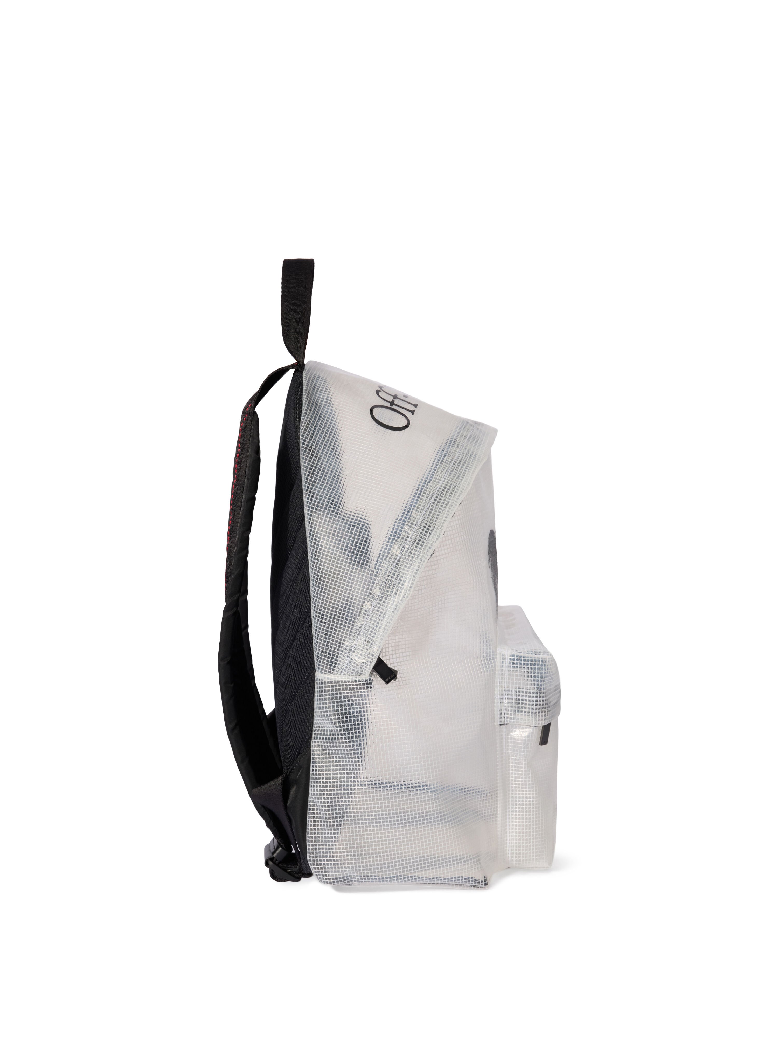 OFF WHITE Heritage Ripstop Backpack TRANSPARENT - BLACK OMNB124C99FAB001