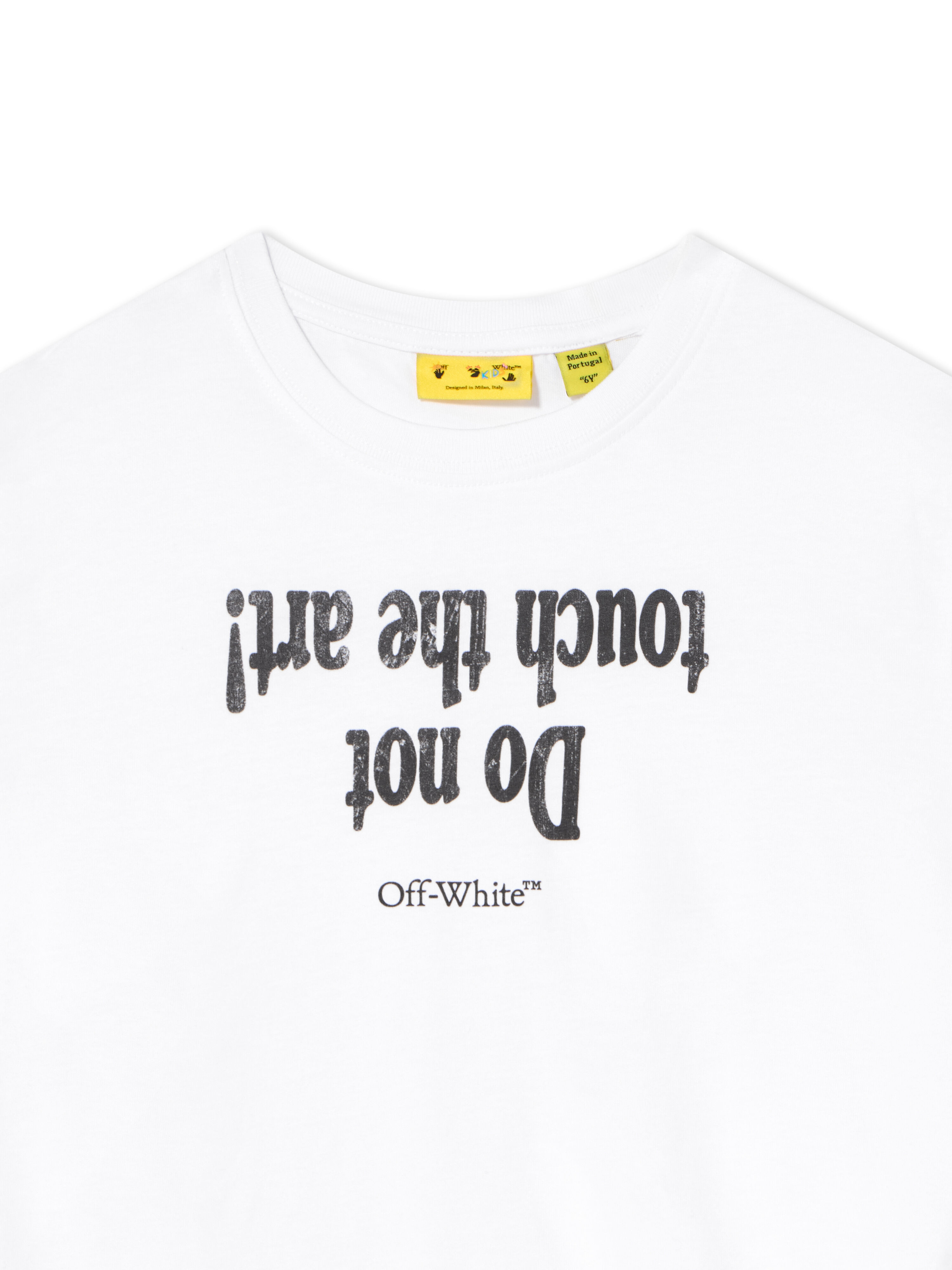 Art Quote Long Sleeve T-Shirt OFF WHITE Art Quote Long Sleeve T-Shirt WHITE 44BAB001F26J001