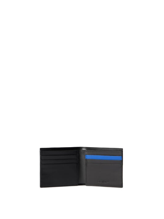 OFF WHITE Sneaker Bifold Wallet BLACK - NAVY BLUE OMNC093F25LEA002