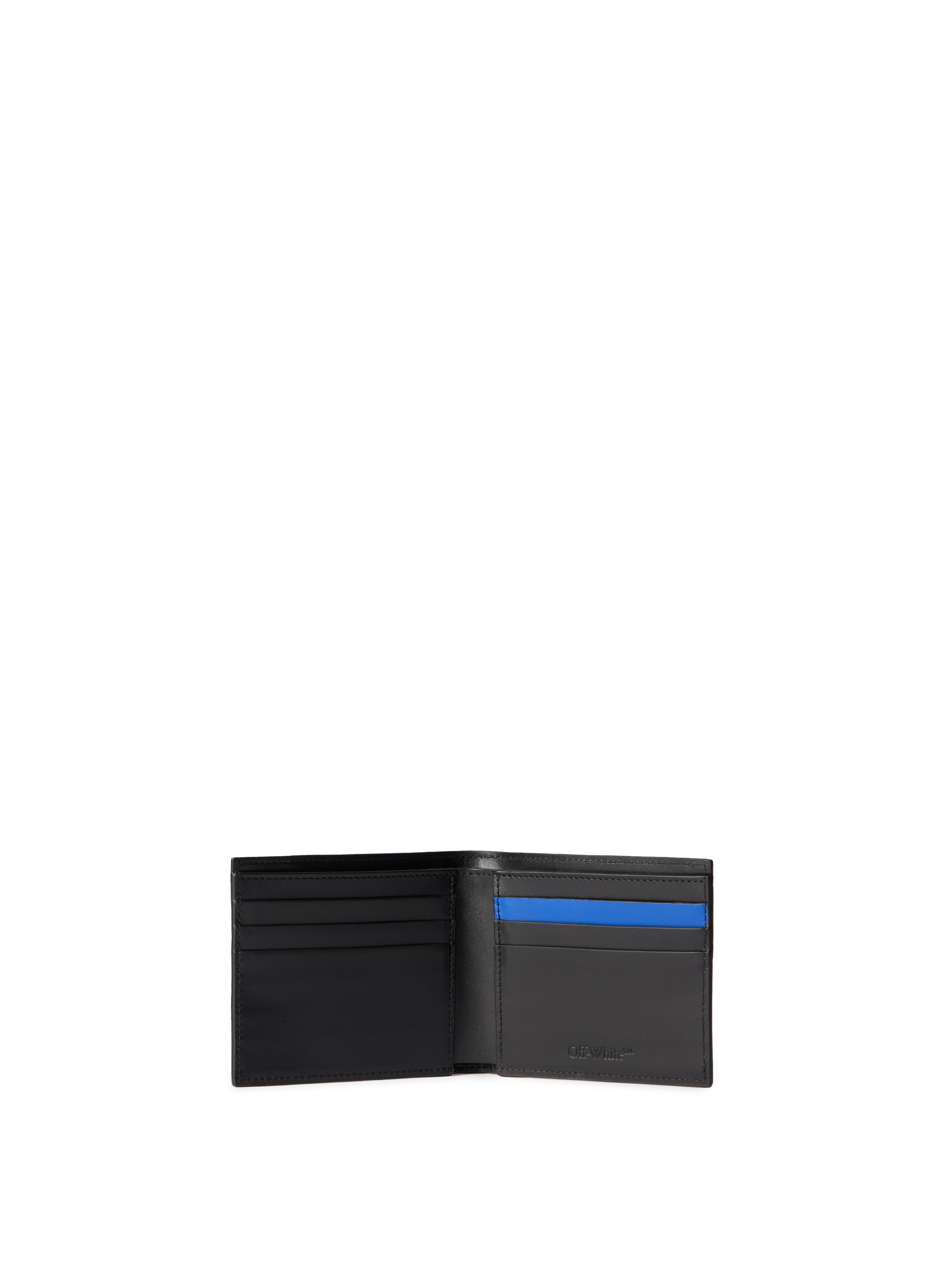 OFF WHITE Sneaker Bifold Wallet BLACK - NAVY BLUE OMNC093F25LEA002