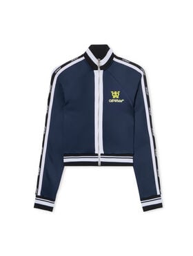 OFF WHITE Track Top Serena Jacket BLUE IRIS-LIME OWBD006F25JER001