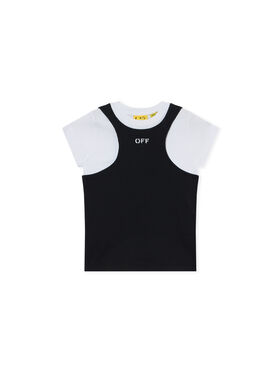 Off Stamp Double Layer Rib Top OFF WHITE Off Stamp Double Layer Rib Top BLACK 44GAA01FF26J001