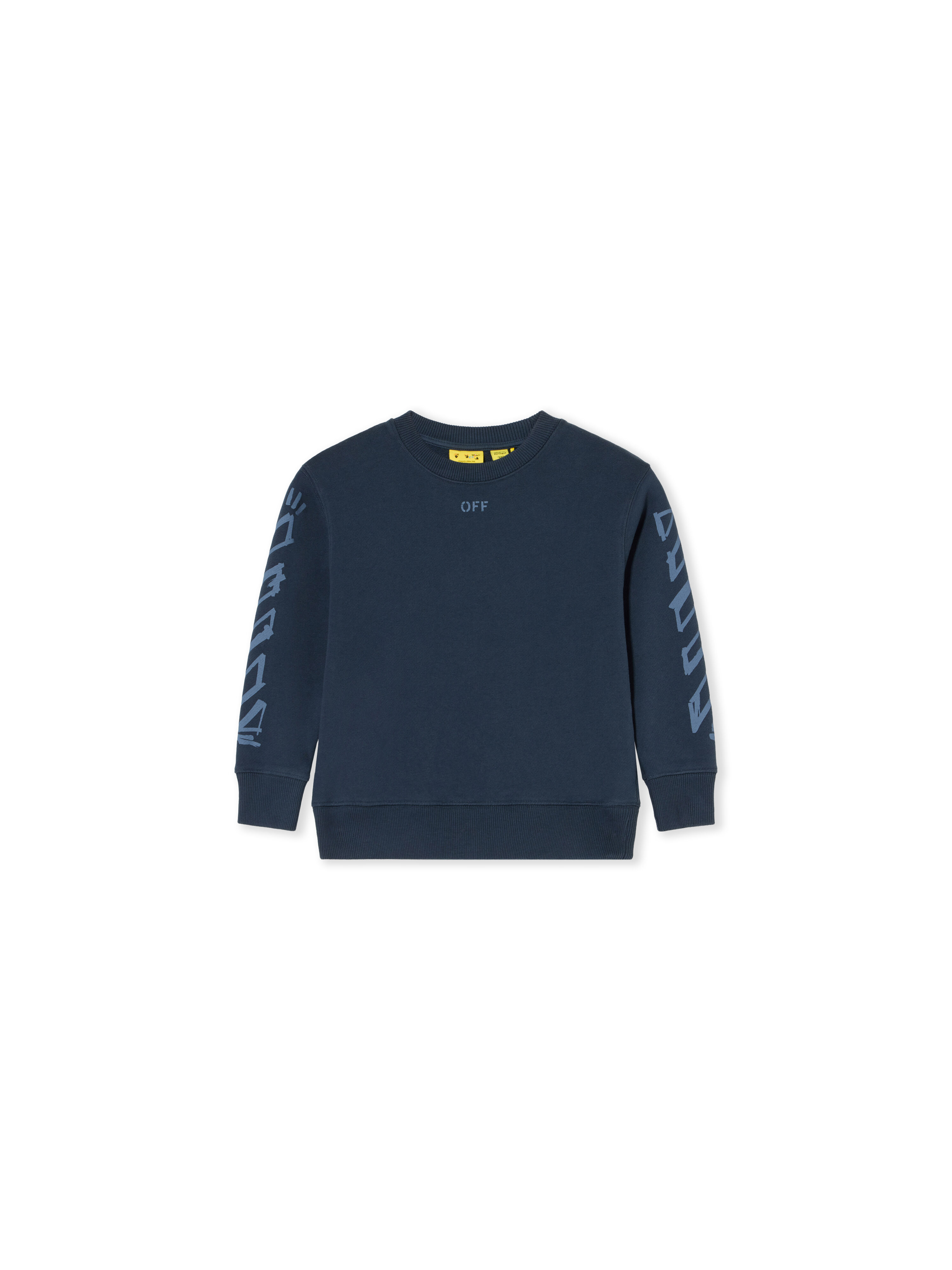 Diag Marker Crewneck Sweatshirt OFF WHITE Diag Marker Crewneck Sweatshirt BLUE NIGHTS 44BBA001F26F008