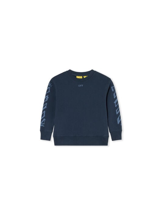 Diag Marker Crewneck Sweatshirt OFF WHITE Diag Marker Crewneck Sweatshirt BLUE NIGHTS 44BBA001F26F008