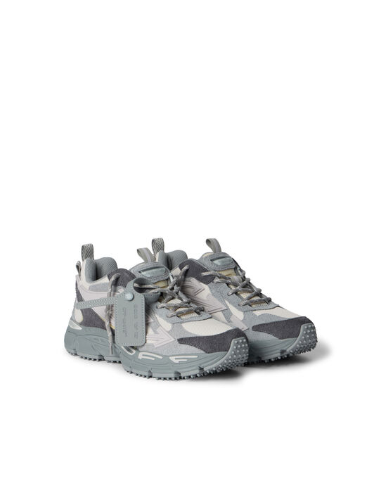 OFF WHITE Be Right Back Suede Sneakers GREY MELANGE - LIGHT GREY OWIA289F25LEA001