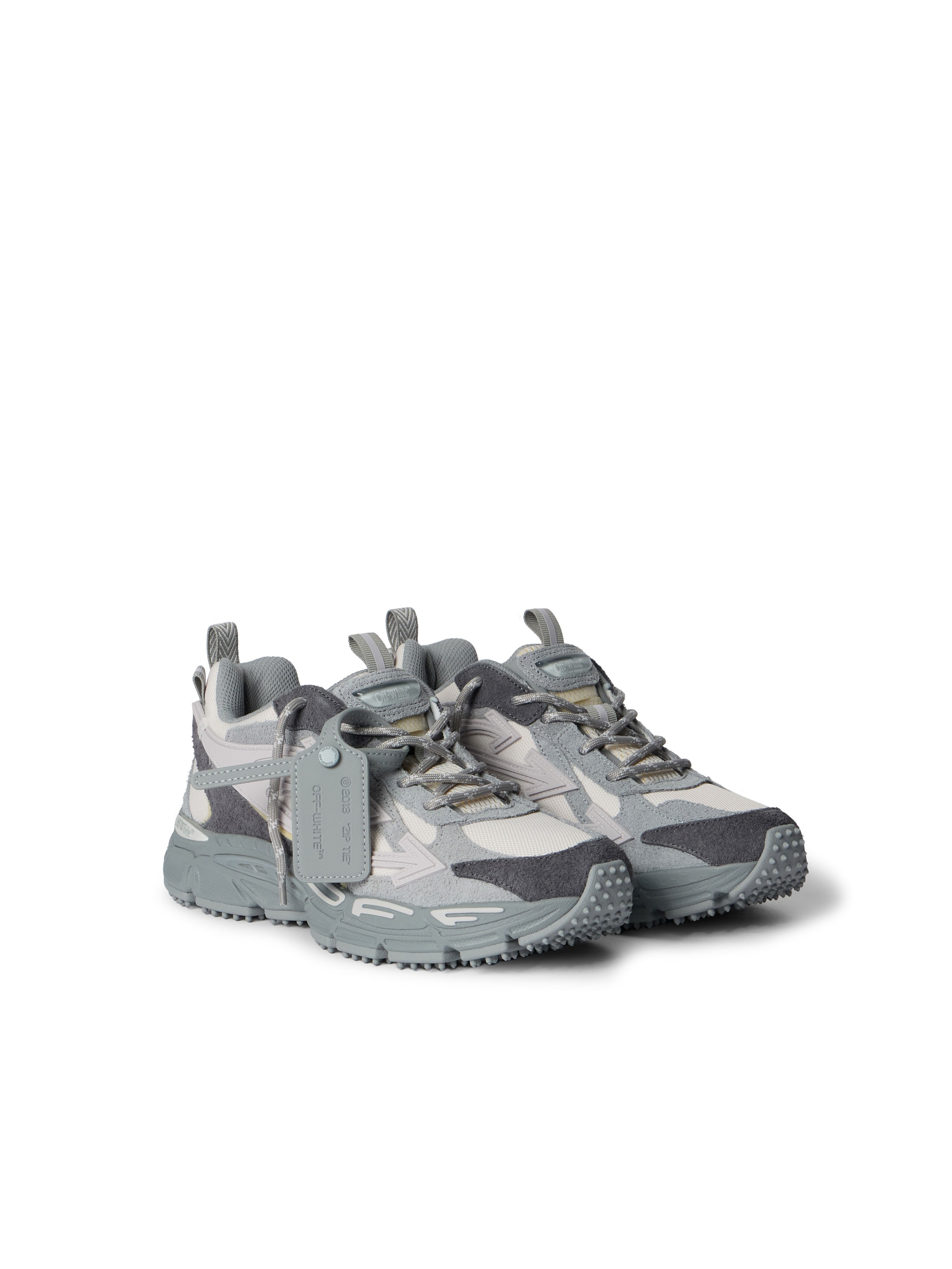 OFF WHITE Be Right Back Suede Sneakers GREY MELANGE - LIGHT GREY OWIA289F25LEA001
