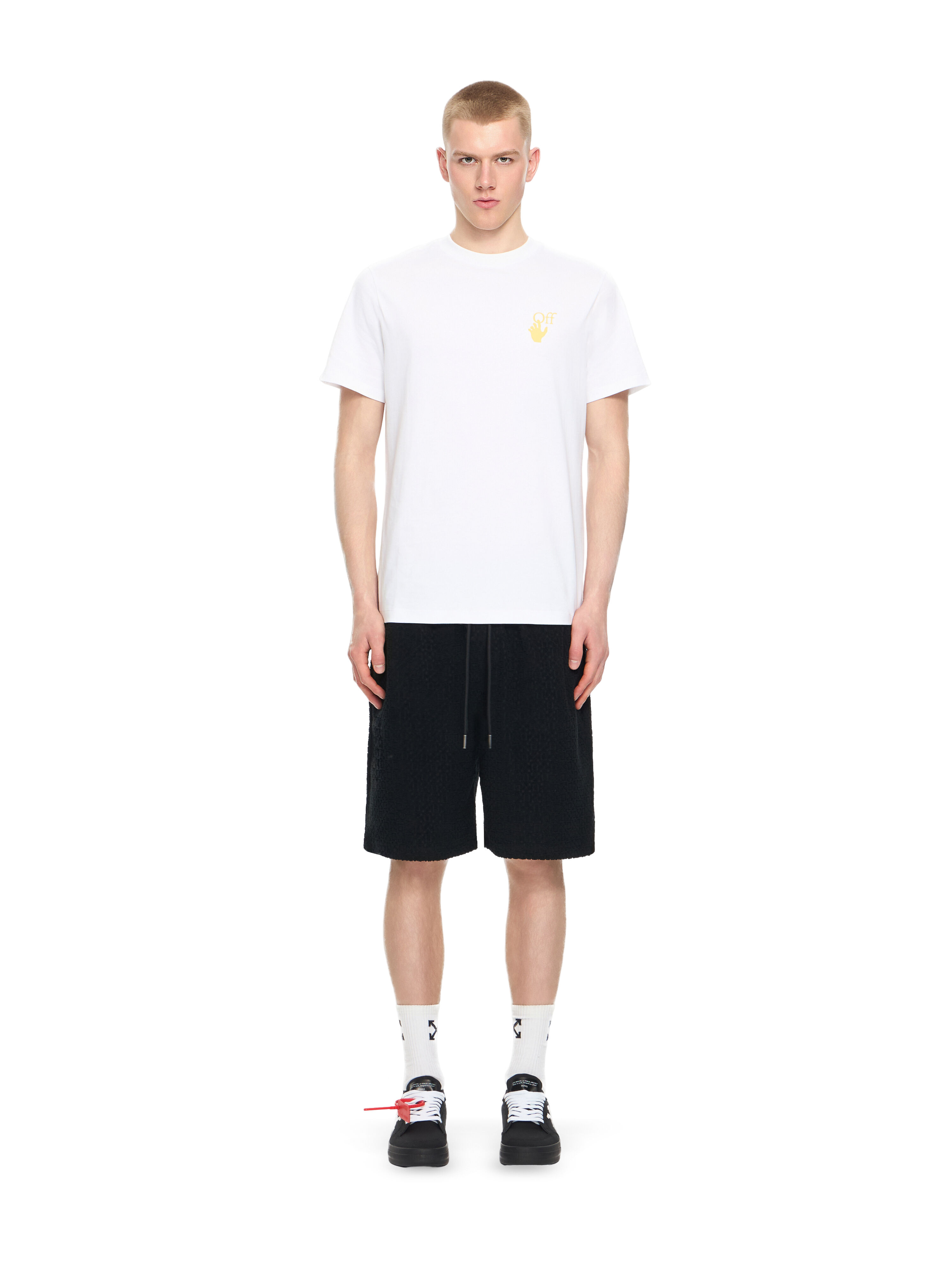 OFF WHITE Slim Fit Graphic S/S T-Shirt WHITE 44OWOS26T061