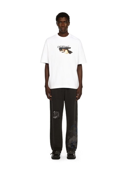 Paint Arrow Skate Logo Tee OFF WHITE Paint Arrow Skate Logo Tee WHITE - BLACK OMAA120F25JER00U