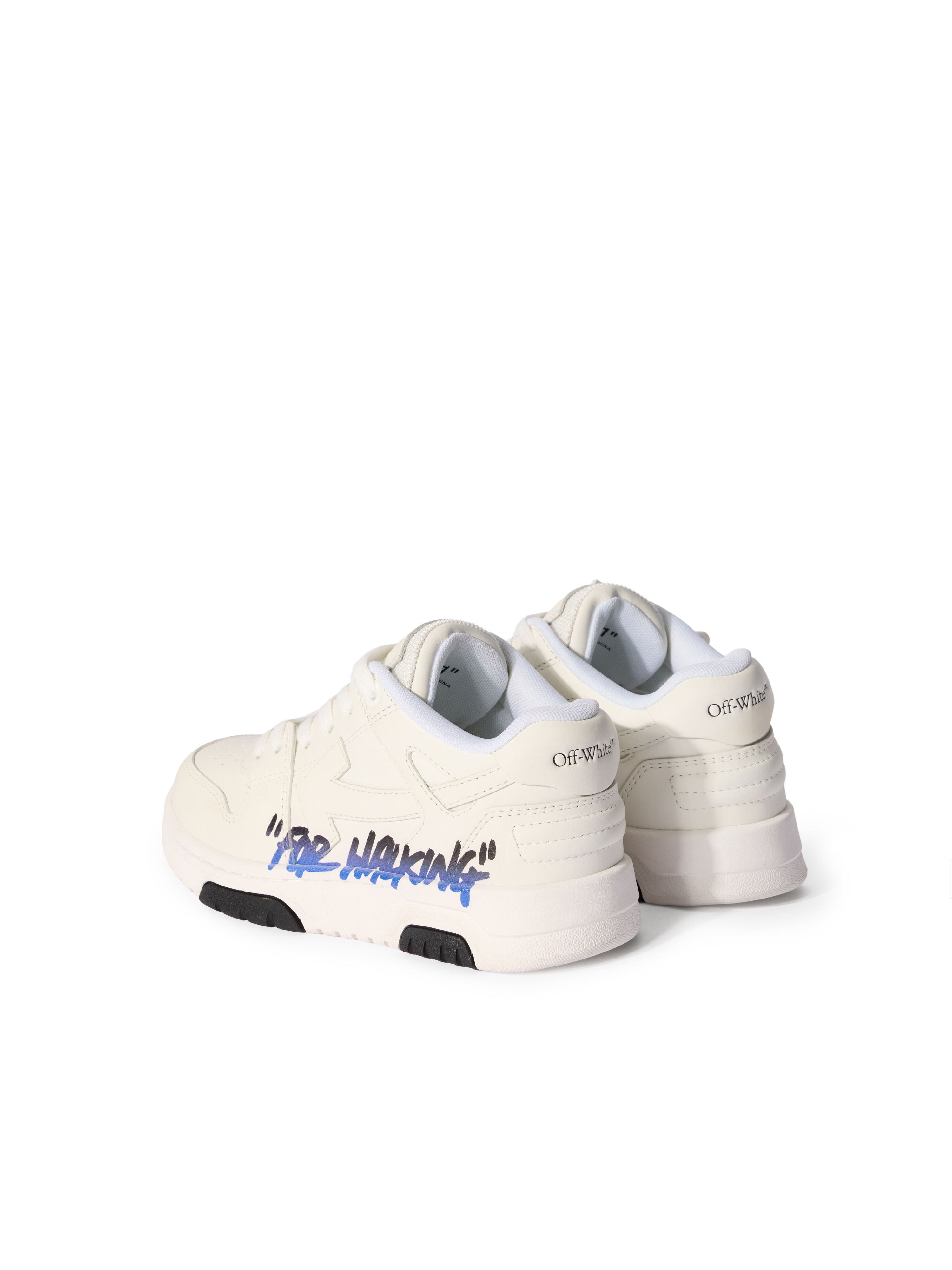 OFF WHITE Out Of Office For Walking Sneakers WHITE - DARK BLUE OBIA011F25LEA002