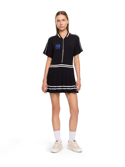 L/AB Pleated Tennis Dress LAB L/AB Pleated Tennis Dress Black Night LABF2639U00053T