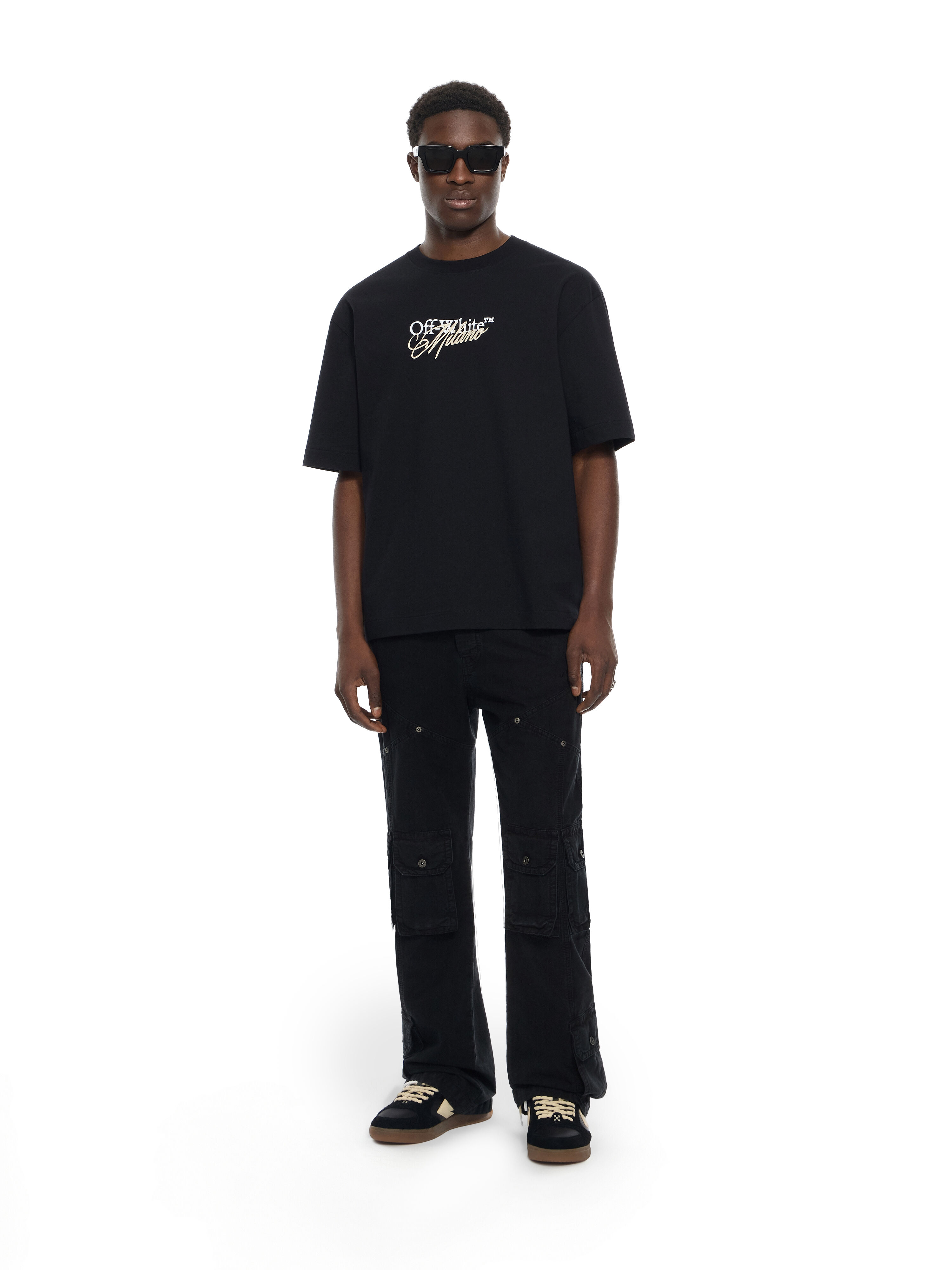 OFF WHITE Owr Gd Cot Multipkt Relax Pant BLACK 44XCF04IS26F001