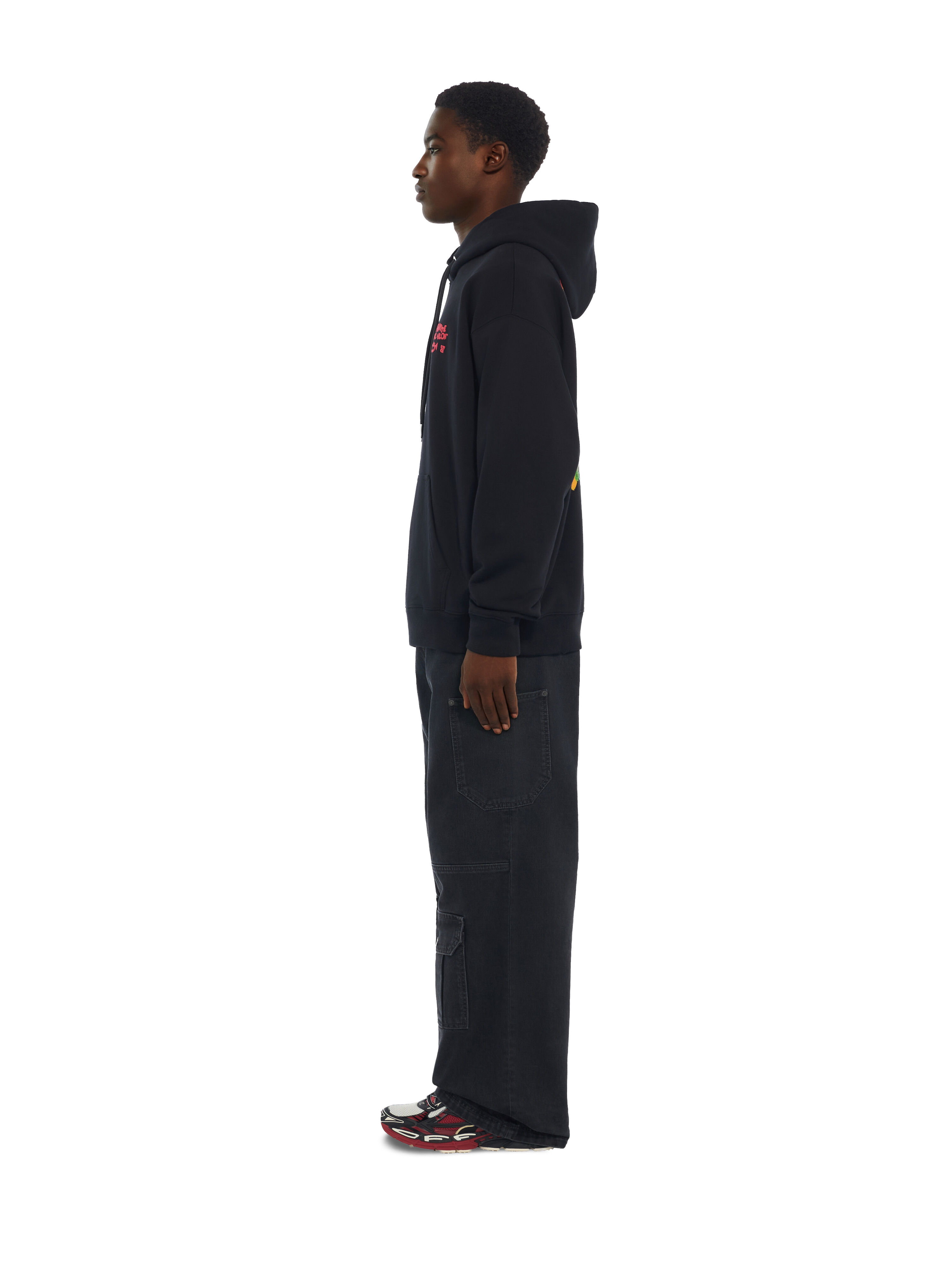 Miles Davis Arrow Trumpet Skate Hoodie OFF WHITE Miles Davis Arrow Trumpet Skate Hoodie BLACK 44MBB085W26F002