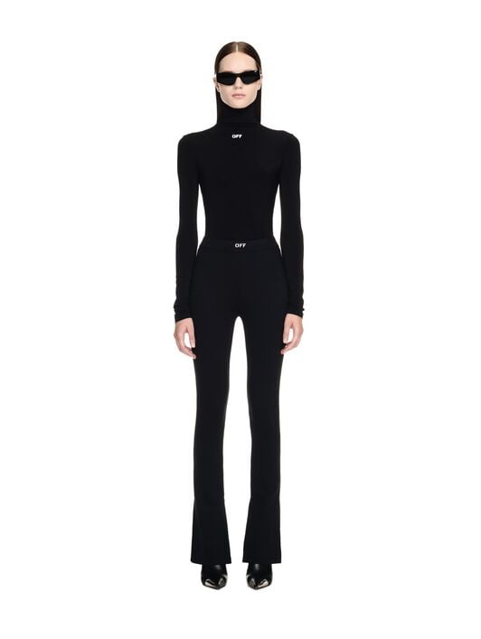 OFF WHITE Off Stamp Second Skin L/S Turtle Neck BLACK OWAD122C99JER003