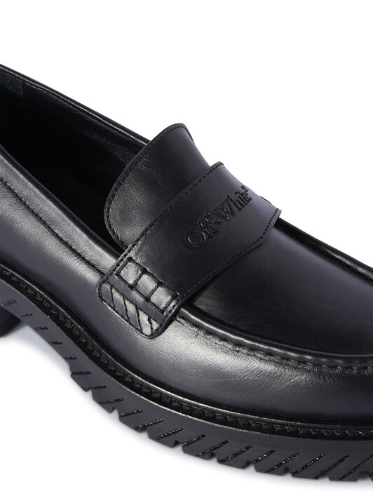 OFF WHITE Black Combat Loafer BLACK OWIG004C99LEA002