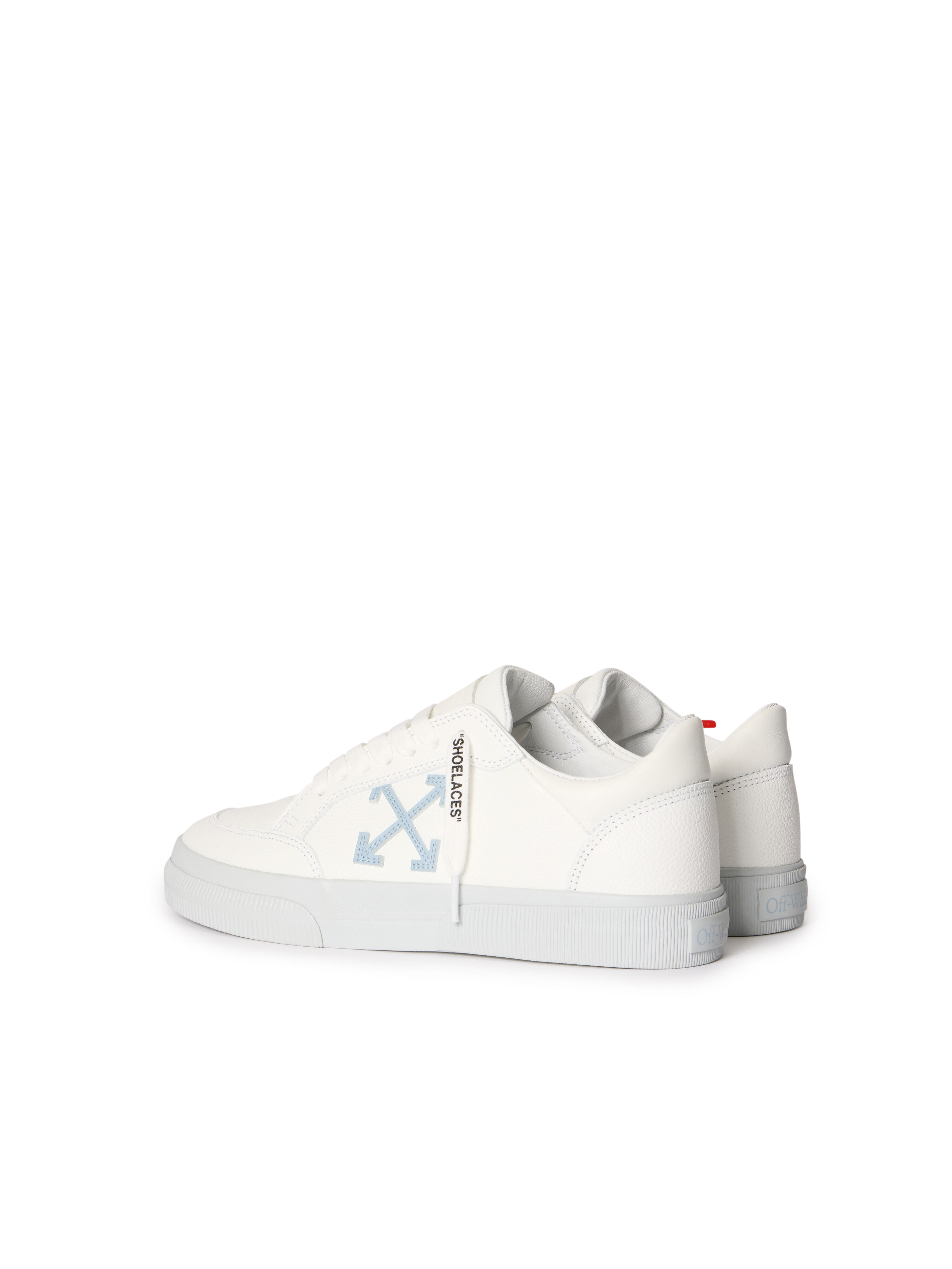 Vulcanized Low Sneakers in WHITE - CYAN CELESTE for Women | Off-White™